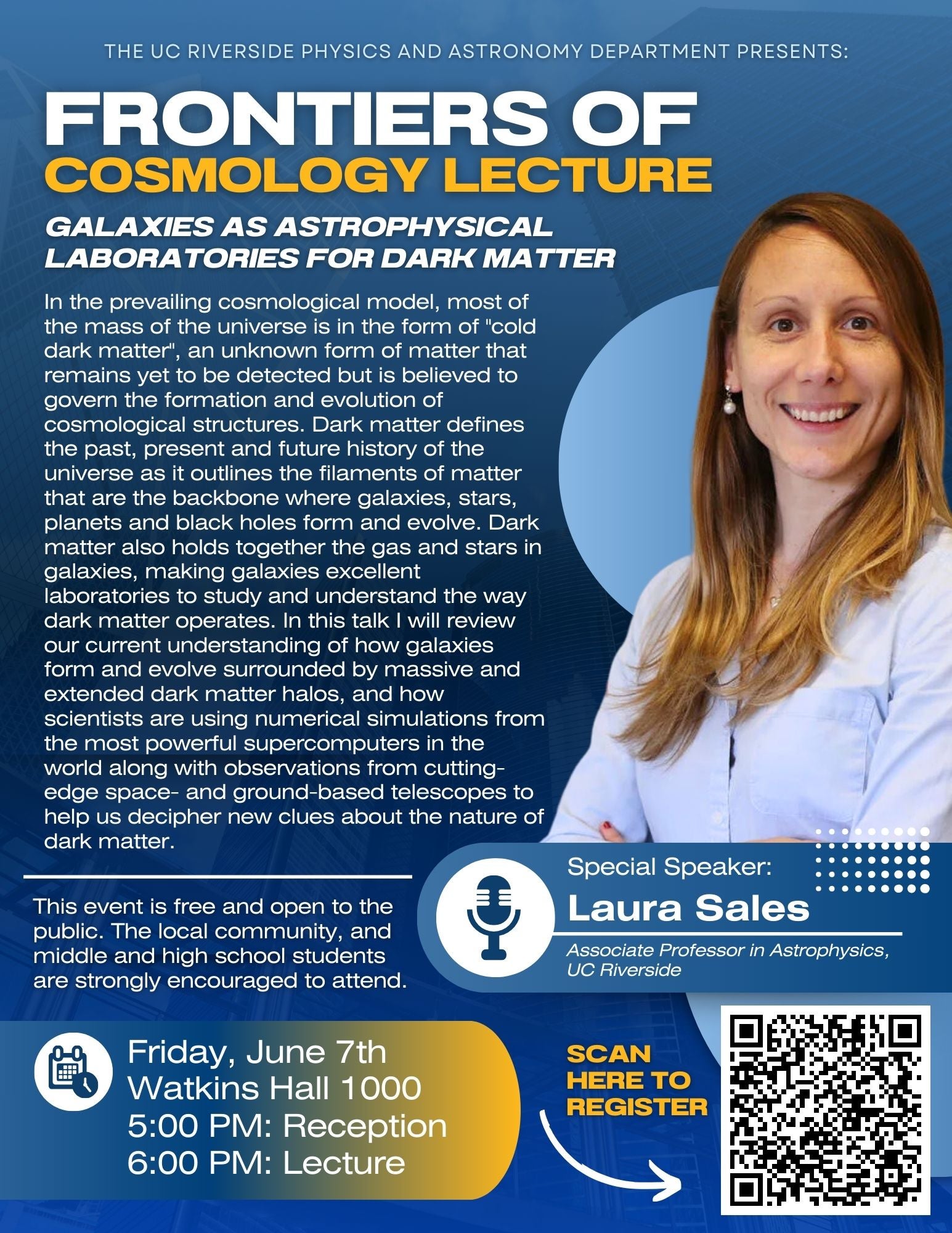 Professor Sales Lecture Flier