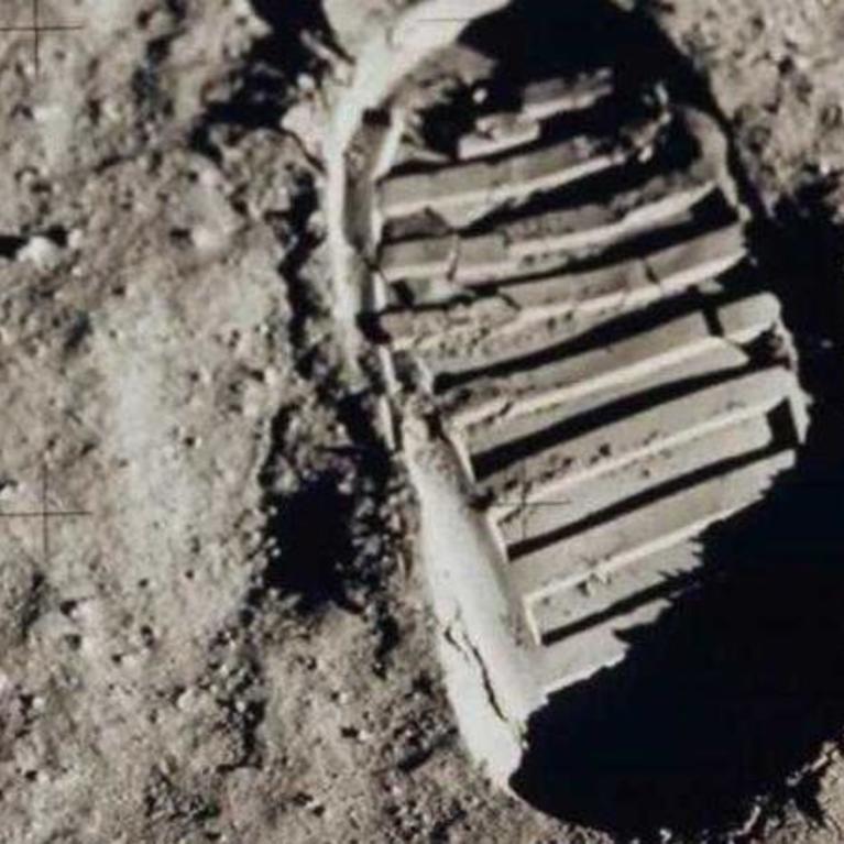Footprint on the moon