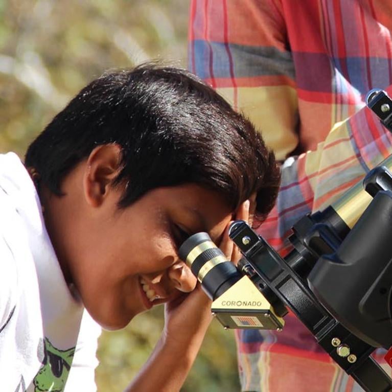 Solar telescope, astronomy outreach