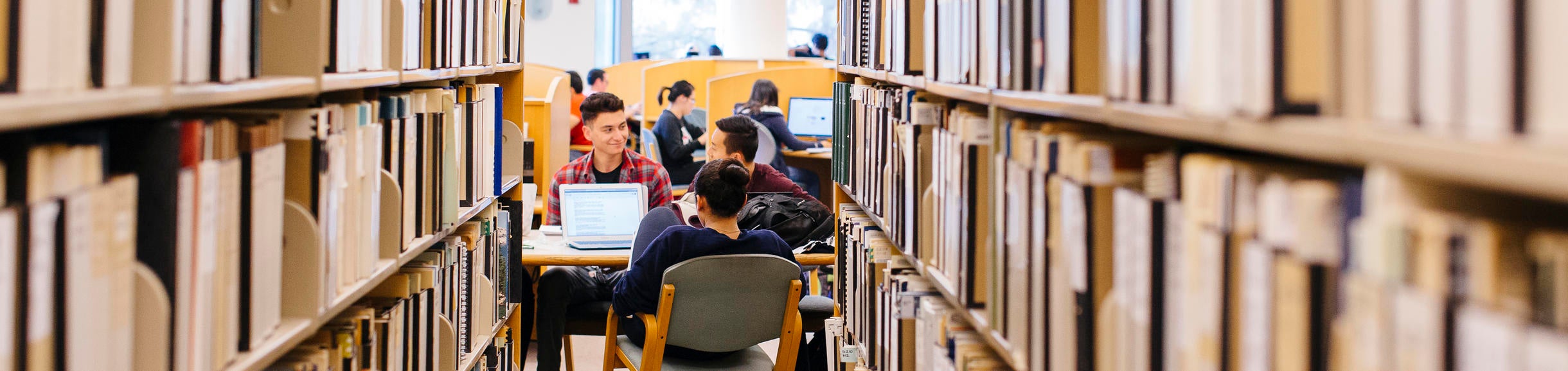 Students in Orbach Science library